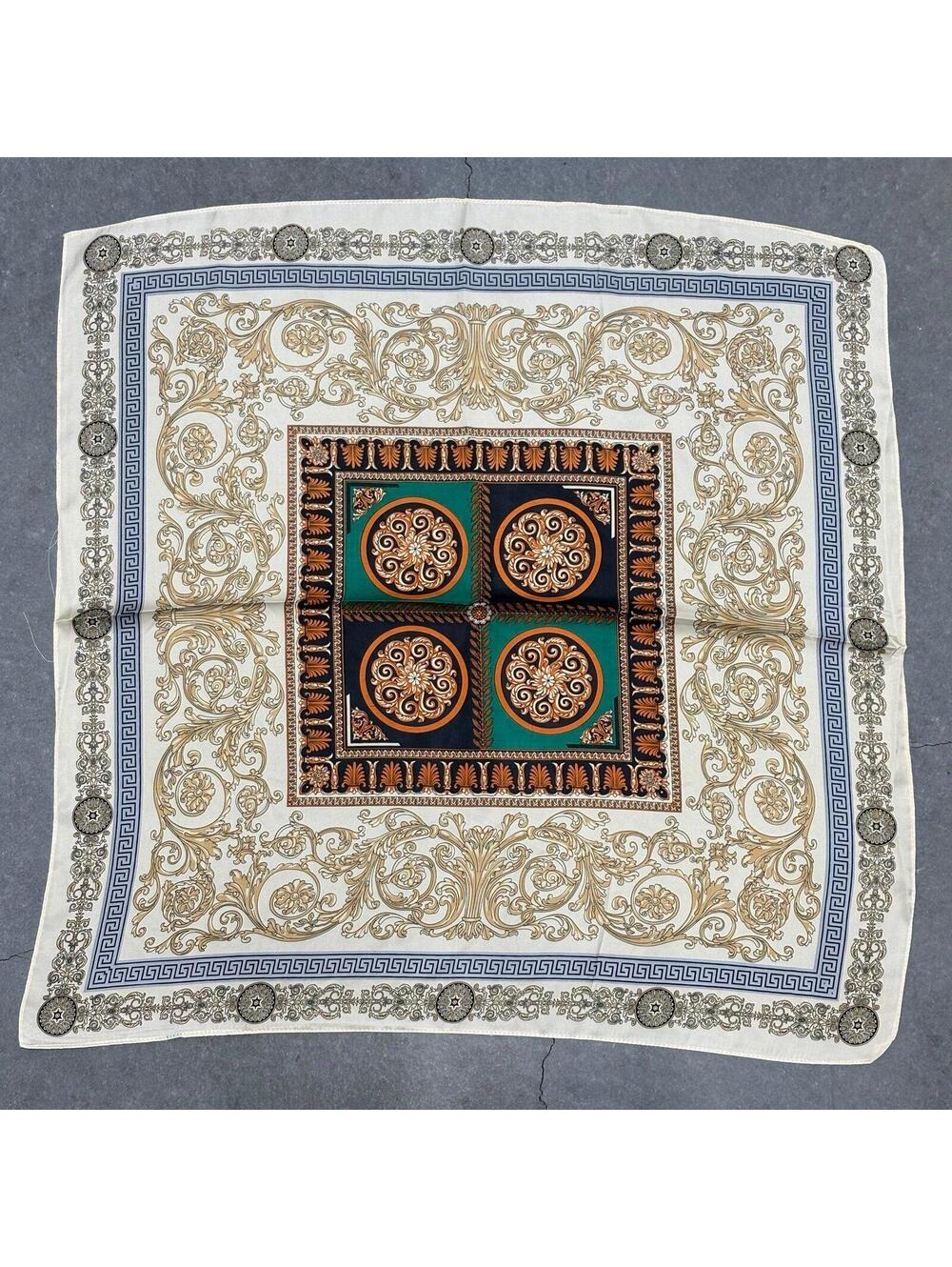 Baroque Printed Square Scarf